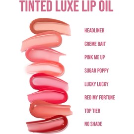 Beauty Creations - Tinted Luxe Lip Oils Set - Colección de 8 Aceites Labiales con Color, Vitamina E, Tinte Translúcido, Acabado Brillante y Fórmula Sin Parabenos