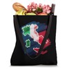 Italy motif with flag Tote Bag