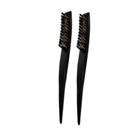 WOONEKY 2 Pack Slick Back Brush Set Soft Bristle Hair Brush for Hair Styling and Teasing for Women