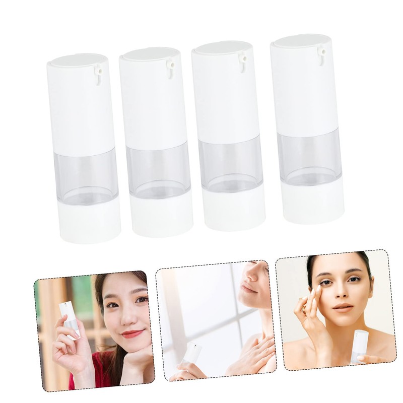 Healvian 6Pcs Travel Pump Bottles Refillable Cosmetic Dispenser for Lotion