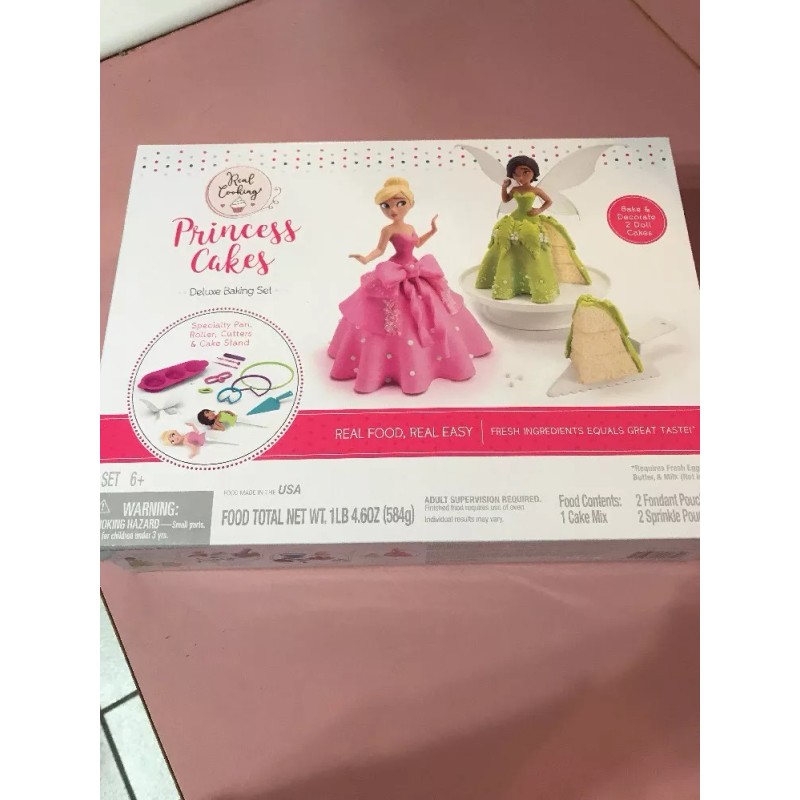 Real Cooking Princess Cakes Deluxe Baking Set #01751 Ships N