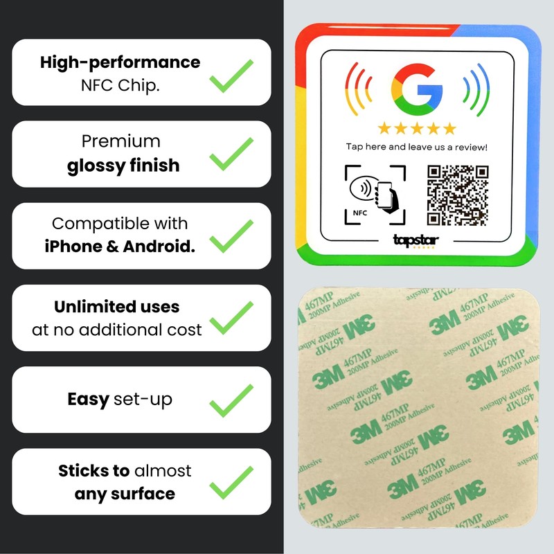 Acrylic Sheet Google NFC and QR Sticker NFC Sticker Google