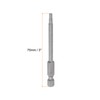 HARFINGTON 1/8" Hex Screwdriver Bit SAE 1/4" Hex Shank 3"
