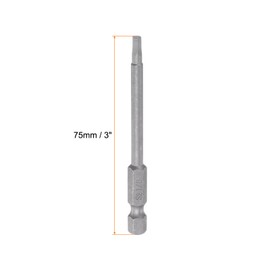 HARFINGTON 1/8" Hex Screwdriver Bit SAE 1/4" Hex Shank 3" Length Magnetic S2 Steel Power Drill Bits