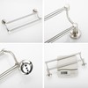 BESy Adjustable 16.5-28.5 Inches Double Bath Towel Bar for Bathroom