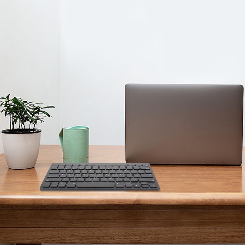 Hebrew Keyboards, Black Keyboards Silent Wireless Ultra-Thin Multimedia Full-Size Low