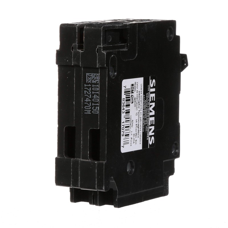 SIEMENS Q3020 30/20-Amp 1 Pole 120-Volt 10-Kaic DUPLEX Circuit Breaker