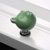 MUXSAM Door Handle Ceramic Bear Pattern Novelty Drawer Door Pull