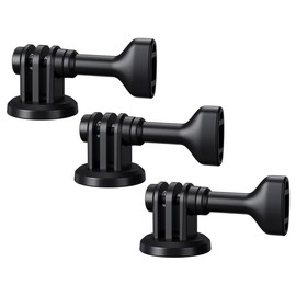 3-Pack 1/4"-20 Tripod Mount Adapter for Action Camera GoPro Hero 12 11 10 9 8 7, DJI Osmo Action 4 3, Insta360 Ace Pro, Action Camera Clamp Adapter Mount on Standard 1/4 Tripod Selfie Stick Ball Head