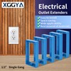XGGYA 12PCS 1/2 Inch Single Gang Outlet Box Extender,Electric Outlet