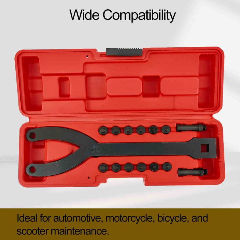 YuYBrightmi 15 Pack Adjustable Cylinder Spanner Wrench Set with Pins