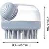 Multi-Functional Shower & Shampoo Massage Brush with Built-in Dispenser,Bristles Soft