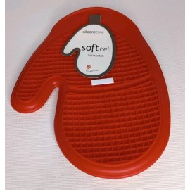 SiliconeZone Silicone Zone Red Heat Resistant Soft Cell Grid Oven Mit NWT