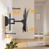 Perlegear Full Motion TV Wall Mount for 26-65 inch TVs,