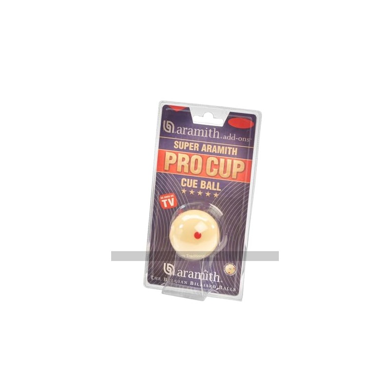 1 and 7/8 inch (47.5mm) Aramith Pro Cup Cue Ball