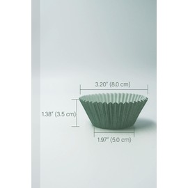 Bake Choice Cupcake Liner 200 Pcs Parchment Paper Muffin Liners, Standard Cupcake Liners, Food Grade Greaseproof Parchment Muffin Cups Calyx Series