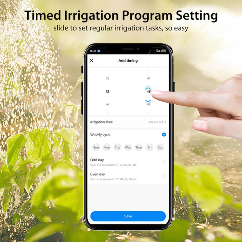 WiFi Sprinkler Timer: Smart Water Hose Timer with Rain Delay,