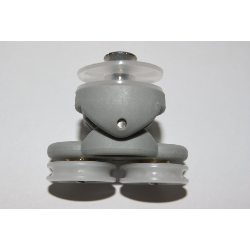 2 x Twin Spare Shower Door Rollers/Runners/Wheels 19mm grooved Wheel