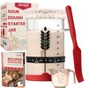 Sourdough Starter Kit - 38oz, with Cookbook, Measuring Cup, Spatula,