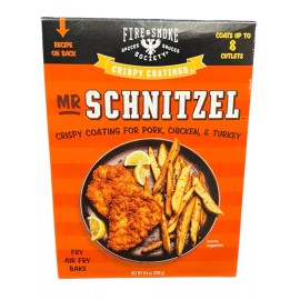 Fire & Smoke Society Mr. Schnitzel Pork Chicken Turkey Crispy Coating Mix 9.5 oz