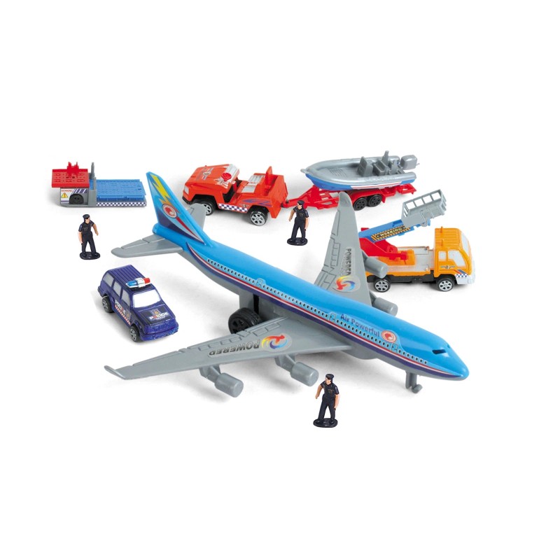 NA Aviator Action! Kids Airport and Airplanes Playset 57 Piece