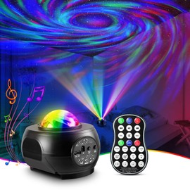 BORICALAT Nebula Starry Galaxy Projector for Room Home Bedroom,Galaxy Light Projector for Ceiling,Remote Timer Star Projector,Music Night Light Projector for Kids,Teen Girl Adult Bedroom Decor,Birthday Gift