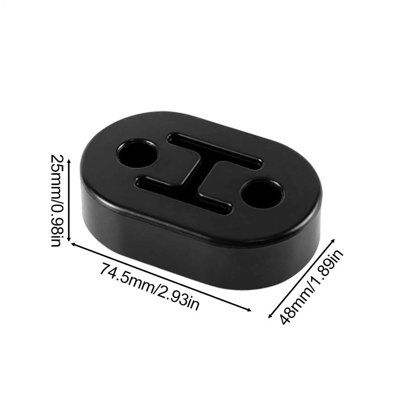 Exhaust Hanger Kit | Shock-Absorbing Double-Hole Exhaust Bracket | Anti-ScratchAutomotive