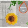 Karina Home Grey and Yellow Sunflower Wipe Clean Tablecloth Vinyl