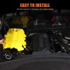YNEI ABS Yellow Accent Engine Bay Cover Modify Part Fits