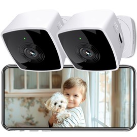 blurams Indoor Camera 2PCS, Security Camera 5GHz&2.4GHz Dual-Band, 2K WiFi Cameras House Security, Home Camera for Pet/Dog/Baby, IR Night Vision, Motion/Sound Detection, 2-Way Talk, Cloud&SD Storage