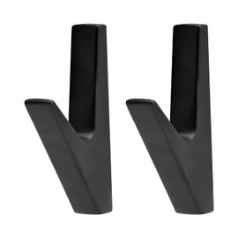 Coat Hooks Matt Black, 2 Pieces Coat Hooks Black, Coat Hooks Wall Stainless Steel Wall Hooks Black, Black Hooks Vintage Hooks Black, Jacket Holder Wall Towel Hooks Matt Black for Bathroom Kitchen