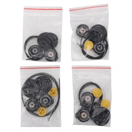 Pongnas 4 Sets Rotating Buckle Shoes Laces, Steel Wire Elastic No Tie Shoelaces Lock Shoe Laces Tieless (S Size) Black