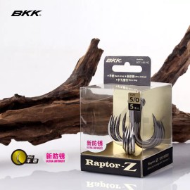 BKK Raptor-Z Treble Hook 6071-4X-HG Ultra Anti-Rust Anchor Fish Hook Big Game - #1/0 ( 6 ct)