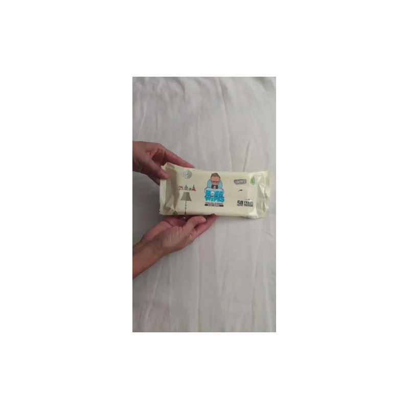 50 Toallitas Húmedas Bebe Bosswipes Junior Resellable 1 Paqu