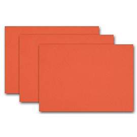 Premium Colored Blank 5x7 Card Stock (50, Tangy Orange)