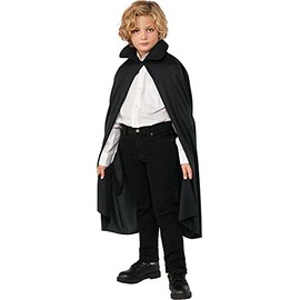 Rubie's Costume Company 34257_NS Child's 36" Cape with Collar, Black, One Size