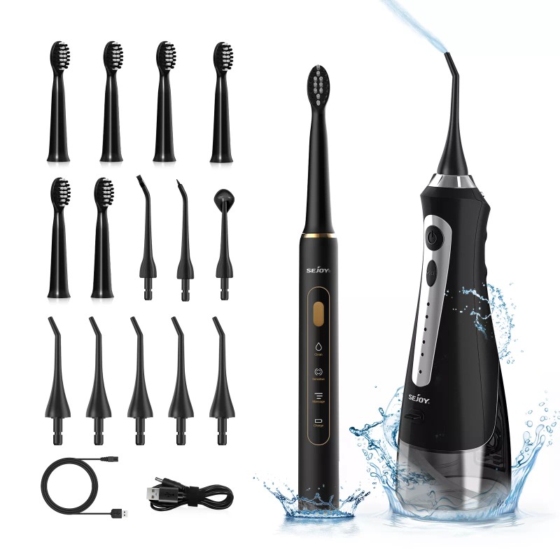 Sejoy Sonic Electric Toothbrush & Water Dental Flosser Cordless Power