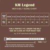 KM Legend Men's Belt Leather-Classic & Fashion for Work Business