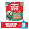 Milk-Bone Dipped Gingerbread Artificially Flavored Dog Biscuits, 10 oz Bag