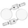 1 Pair 7/8in Round Bar End Guards Motorcycle Motorbike Rearview
