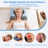 Piercing Pillow for Back Sleeper, Contour Ear Pillow for Back