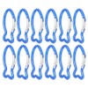 HOODANCOS 12Pcs Carabiners Clip, Fish Shape Spring-Loaded Gate Key Chain