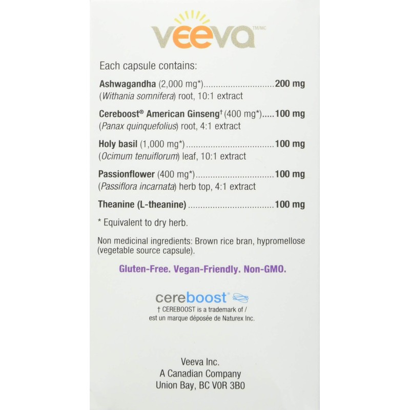 Veeva Anxiety (60 Capsules) 60 count
