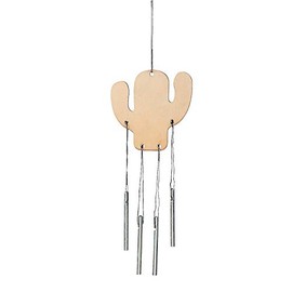Fun Express Do It Yourself Cactus Wood Wind Chimes - VBS Vacation Bible School Supplies/Decor - Crafts for Kids and Fun Home Activities