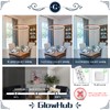 Modern LED Chandelier, 1-Ring LED Pendant Light Fixture with Remote