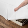 Spacemaker Extra-Long 21" Drop Length Bed Skirt, Full, White