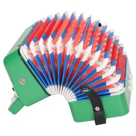 Greensen Akkordeon -Bildungsspielzeug für 7 Tonic Key Toy Accordion Instrument Geburtstag, Abs Plastik Musikinstrument für Ensemble (GREEN)