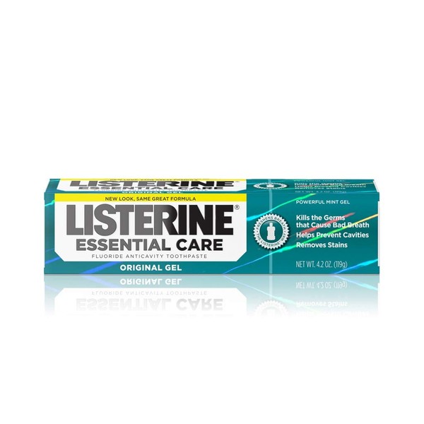 Johnson & Johnson Oral Health Products 43455 Listerine Essential Care Toothpaste Gel, 4.2 oz (Pack of 24)