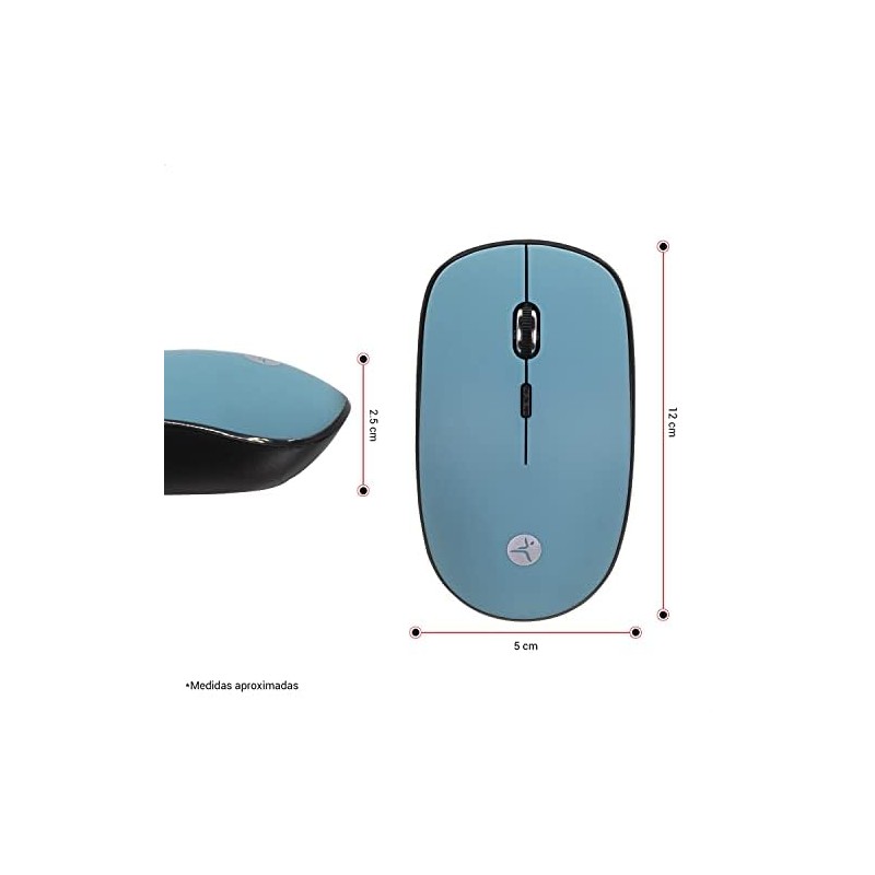TECHZONE Mouse Inalámbrico 1200 dpi Tipo Diamante Verde