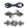 XPEX 3 Pack Elegant Hair Clips for Women, Shiny Crystal